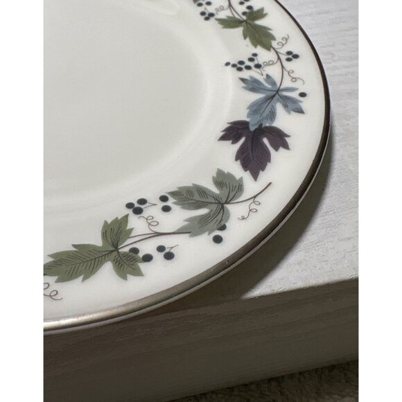 Royal Doulton BURGUNDY Bread Plate TC1001 6.5" Translucent China Set of 4 - Picture 4 of 8